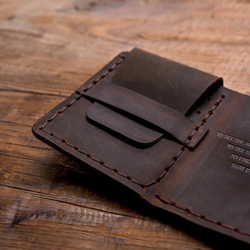 VIILOCK Pull-up Leather Wallet for The Secret Life of Walter Mitty Handmade Wallet - Image 4